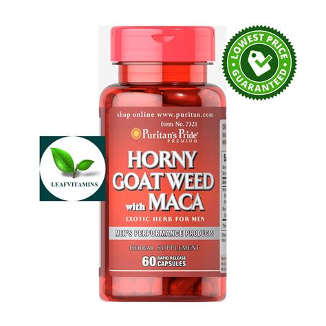 Puritan S Pride Horny Goat Weed With Maca Mg Mg Rapid