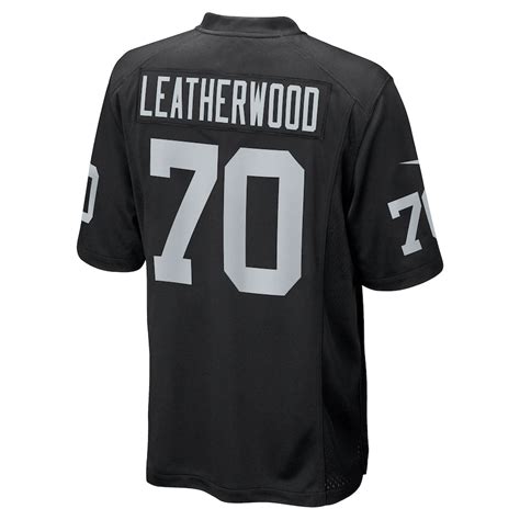 Men S Las Vegas Raiders Alex Leatherwood Nike Black Game Jersey