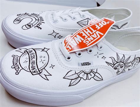 Traditional Tattoo Flash Custom Vans Shoes Etsy