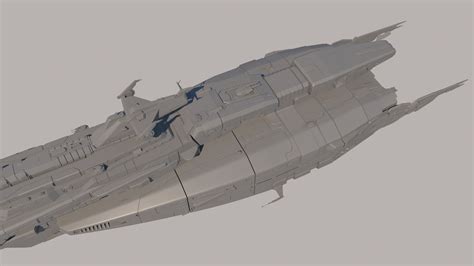 ArtStation - Sci Fi Space Battleship | Resources