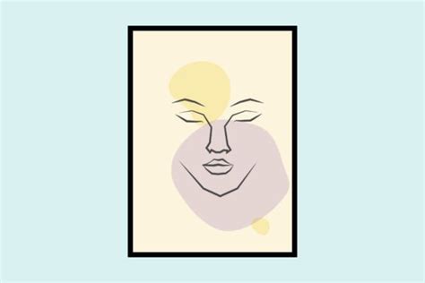 Females Face Doodle Lined Minimal Poster Graphic By Subujayd · Creative