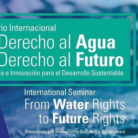 Todos Los Detalles Del Seminario Internacional Del Derecho Al Agua Al