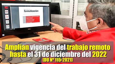 ¡lo último Amplían Vigencia Del Trabajo Remoto Hasta El 31 De