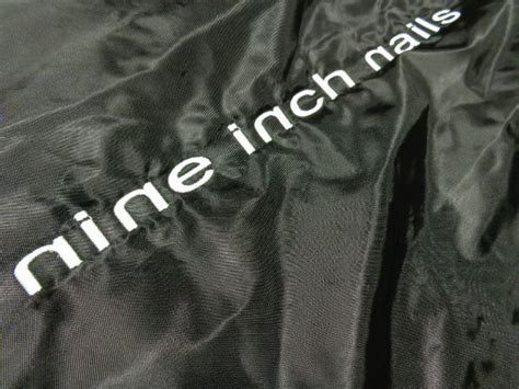 00s Nine Inch Nails Ma 1 Nylon Flight Jacket ナイン インチ ネイルズ ロゴ刺繍入り Ma 1