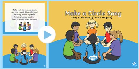 Make A Circle Song Powerpoint Teacher Made