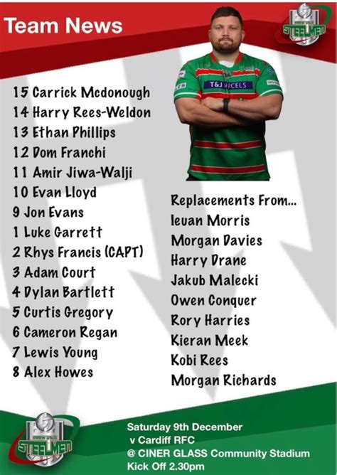 Match Preview V Cardiff Rfc Evrfc