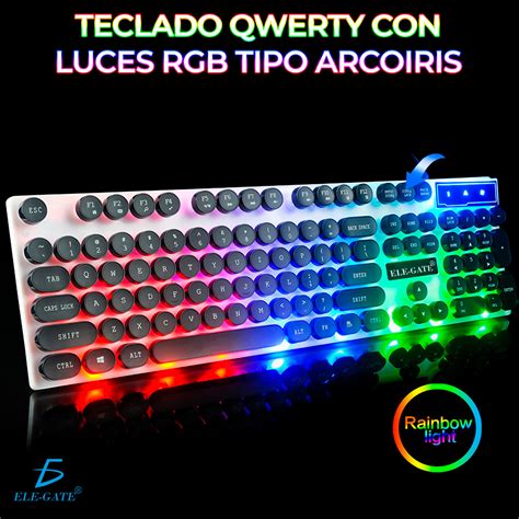 Kit Teclado Mouse Gamer Luz Led Rgb Iluminado Migadgetmx