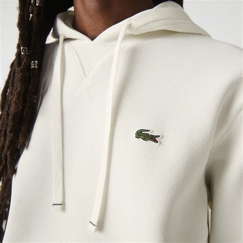 Lacoste Womens Loose Fit Cotton Blend Hoodie Sf7099 Lacoste