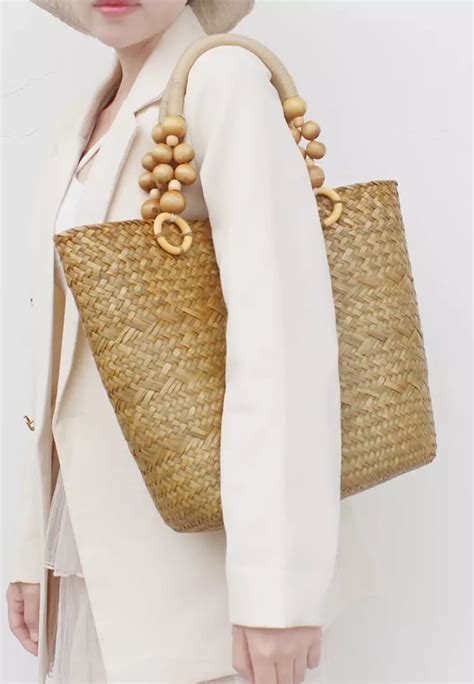 Buy Sunnydaysweety New Summer Seagrass Woven Handbag K