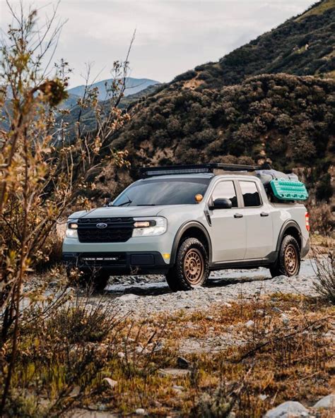 Lifted Ford Maverick Off Road Build With Tires A Compact Overland