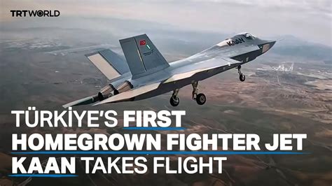 Türkiyes first fighter jet KAAN conducts maiden test flight YouTube