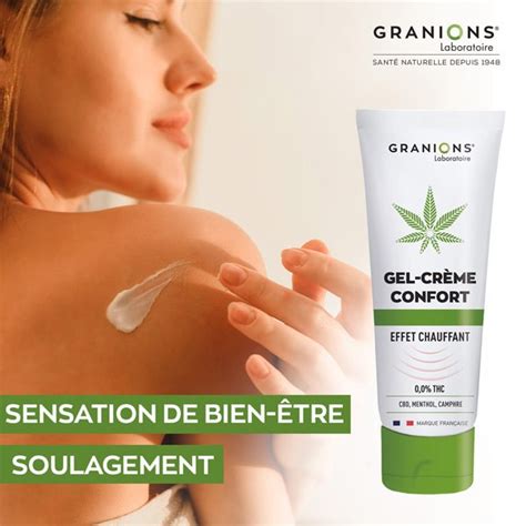 Granions Gel Cr Me Confort Cbd Menthol Camphre Effet Chauffant Massage