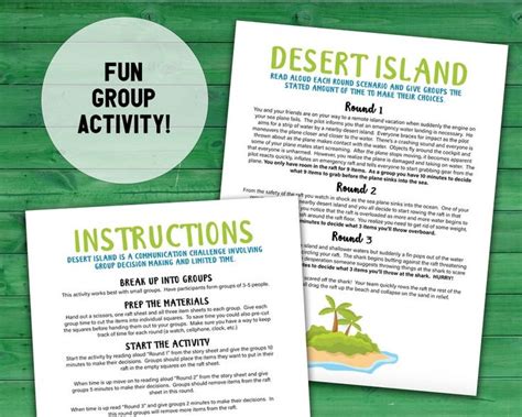 Decision Quest Desert Island Survival Group Communication Decision