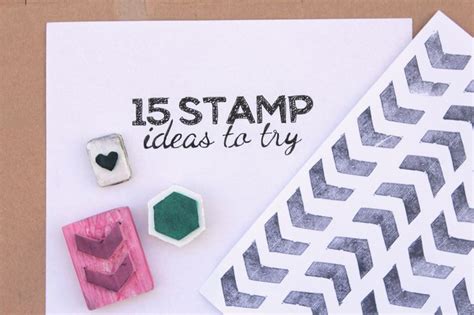 15 Stamp ideas to try | Curly Made | Handmade stamps, Stamp crafts ...