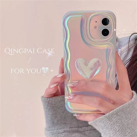 💖ส่งจากไท💖love Heart รูปหัวใจ Ins น่ารัก เคสไอโฟน 14 13 Pro Max 12 11 เคส For Iphone 12 11 Pro