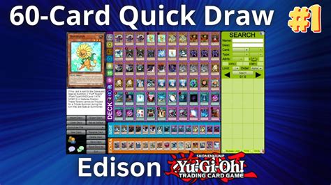 Edison Format Yugioh Card Quickdraw Deck Youtube