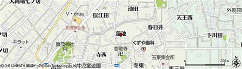 愛知県一宮市木曽川町玉ノ井蓮池の地図 住所一覧検索｜地図マピオン