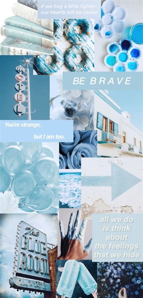 Aesthetic pastel blue background