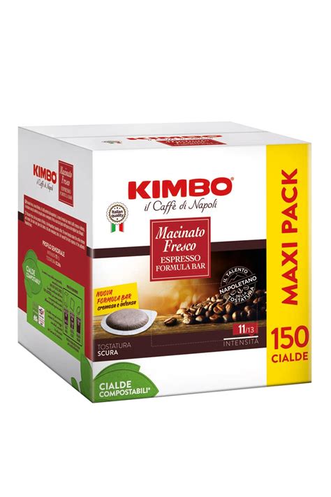 150 Cialde Kimbo Caffè macinato fresco filtro carta ese 44mm