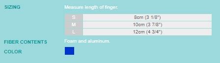 Perforated Baseball Finger Splint Large - Ansteys Healthcare