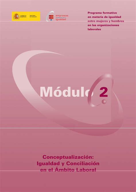 Pdf Modulo Conceptualización Version Web · Conceptualización Igualdad Y Conciliación En El