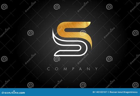 Logotipo Del Oro S Vector Del Dise O Del Icono De La Letra De S