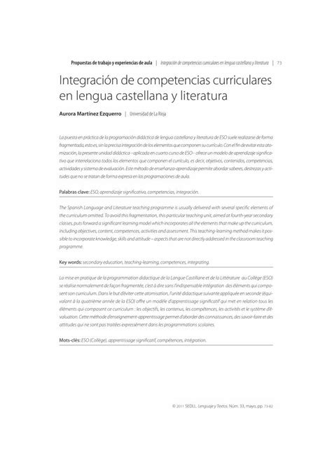 Pdf Propuestas De Trabajo Y Experiencias De Aula Integraci N