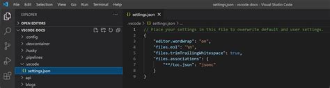 Visual Studio Code User And Workspace Settings