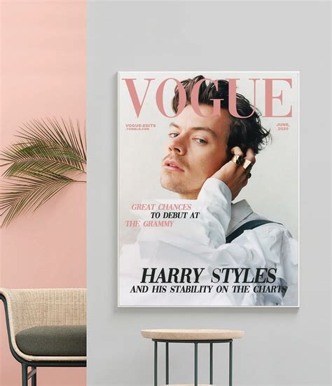 Harry Styles Vogue Magazine Vogue Vogue Magazine Cover Etsy