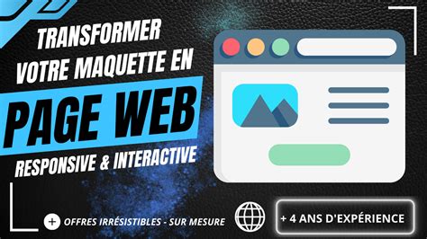 Je Vais Transformer Vos Maquettes De Sites Web Responsives HTML Par