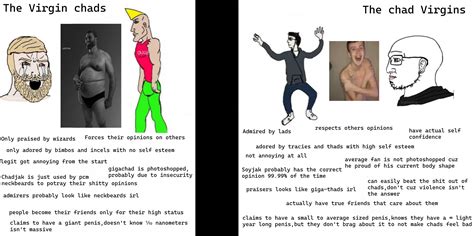 The Virgin Chads Vs The Chad Virgins R Virginvschad