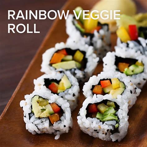 Rainbow Roll Sushi