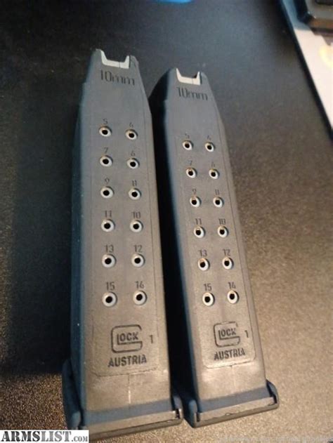 ARMSLIST - For Sale: Glock 10mm Magazines- 15 rounds/ 2 pack