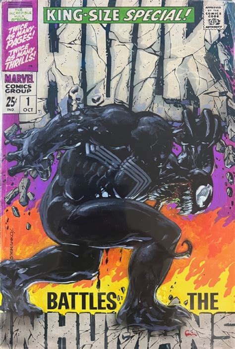 Venom Clayton Crain In Mike Smith S Ungraded Sketch Covers Comic Art