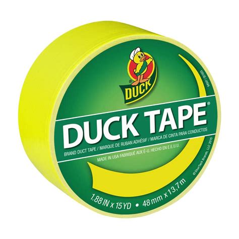 Duck In X Yds X Factor Yellow Duct Tape The Home Depot