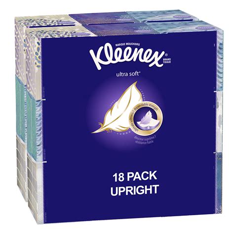 Kleenex Ultra Soft Facial Tissue Cube Boxes Tissues Per Box On