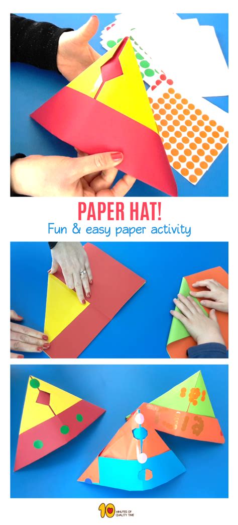 Paper Hat For Kids 10 Minutes Of Quality Time