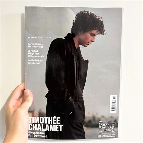 Timothée Chalamet goes electric GQ Nov 2023 Magazine (Cover 2) – Music ...