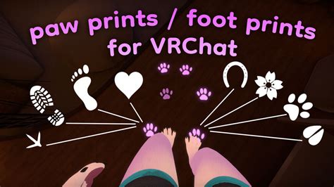 Paw Print Foot Print Particle System For Vrchat Avatars