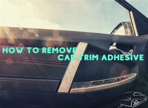 How To Take Adhesive Off Car