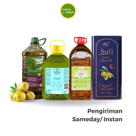 Jual Instan Sameday 5 L Pomace Olive Oil Minyak Zaitun Masak All