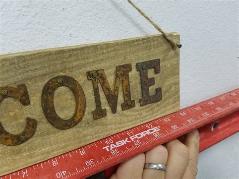 Rustic Welcome Sign, Rustic Welcome Sign Porch, Vintage Welcome Sign ...