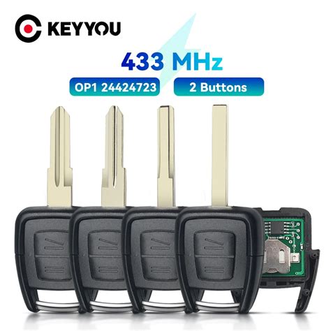 Keyyou Llave De Coche Remota Llave De Mhz Para Vauxhall Opel