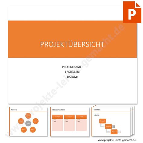 Vorlage Projektsteckbrief Projekte Leicht Gemacht