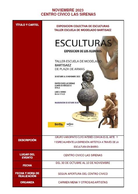 Exposición de Escultura Colectiva Centro Cívico Las Sirenas