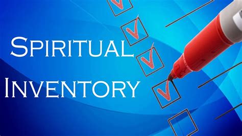 Spiritual Inventory Youtube