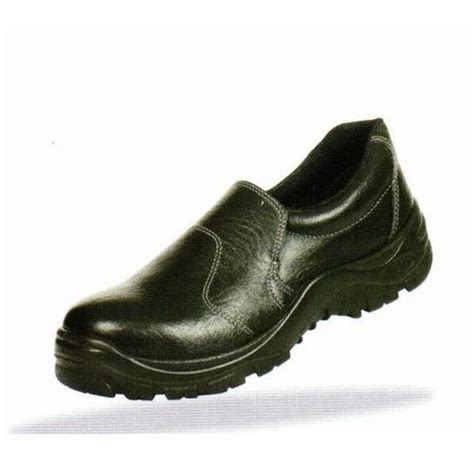 Leather Black Vaultex Officers Choice Safety Shoes For Industrial