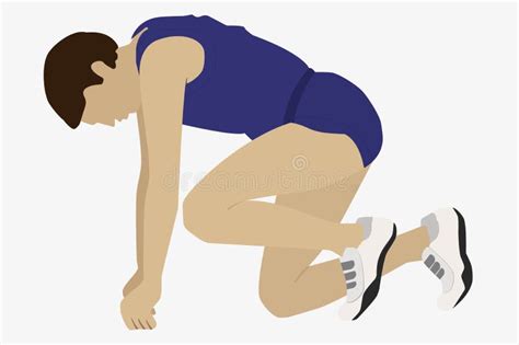 Runner Starting Blocks Stock Illustrations 119 Runner Starting Blocks