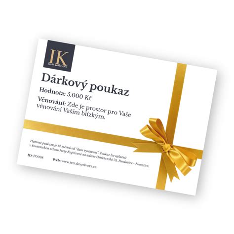 Dárkové poukazy