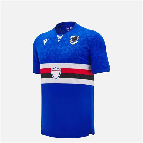 UC Sampdoria 2024 25 Junior Home Match Jersey Macron Technical Sportswear